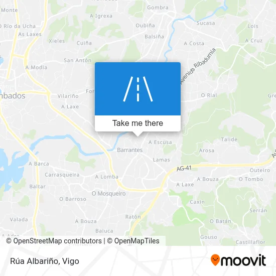 Rúa Albariño map