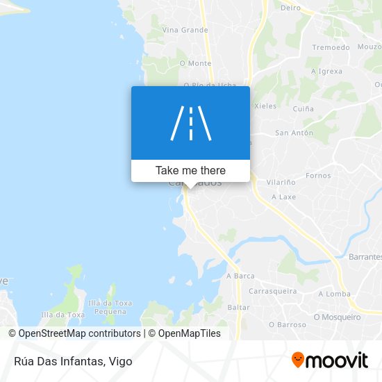 Rúa Das Infantas map