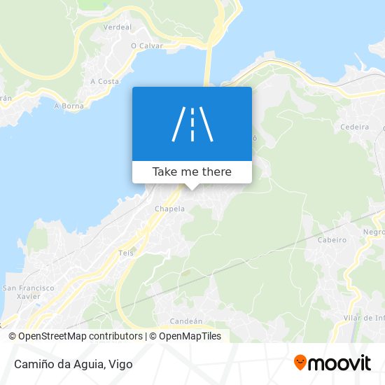 Camiño da Aguia map