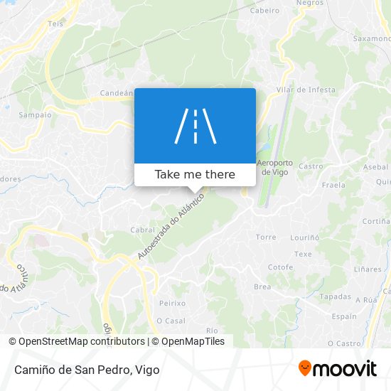 Camiño de San Pedro map