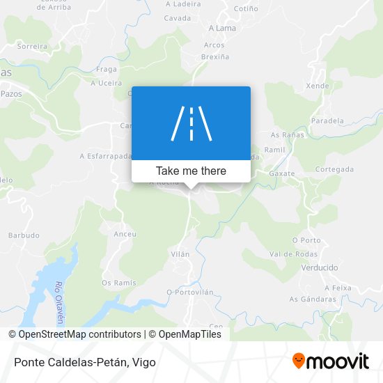 Ponte Caldelas-Petán map