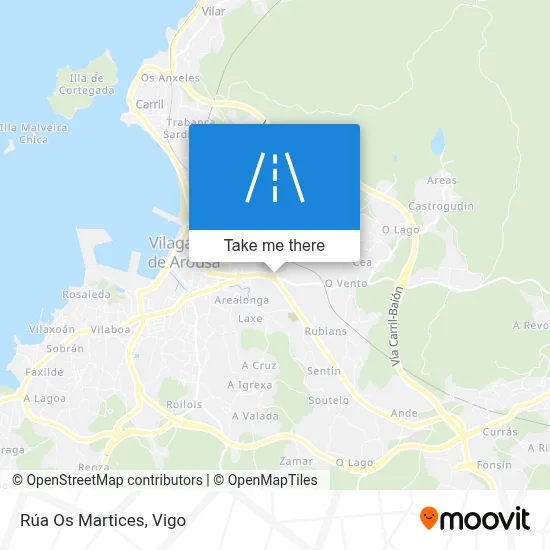 Rúa Os Martices map