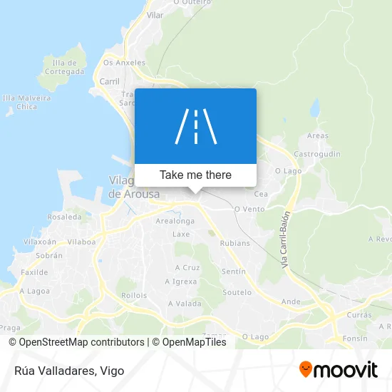 Rúa Valladares map