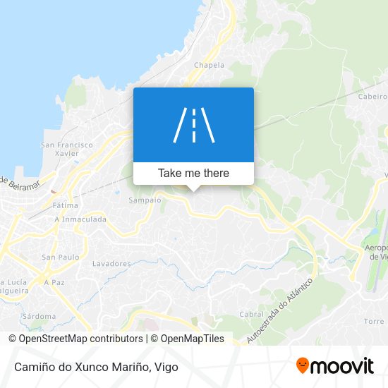 Camiño do Xunco Mariño map