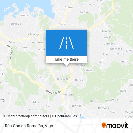 Rúa Con da Romaíña map