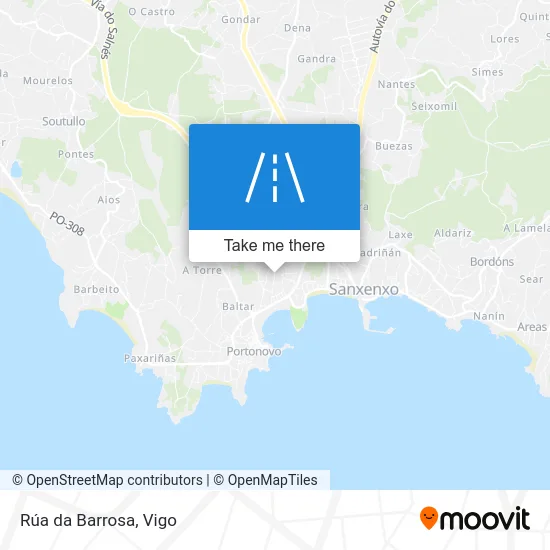 Rúa da Barrosa map