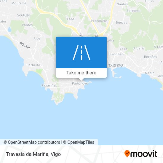 Travesía da Mariña map