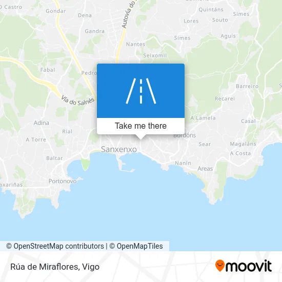 Rúa de Miraflores map