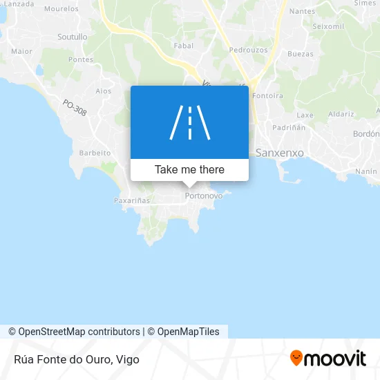 Rúa Fonte do Ouro map