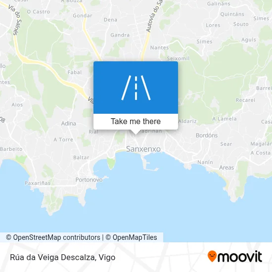 Rúa da Veiga Descalza map