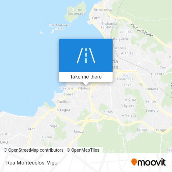 Rúa Montecelos map