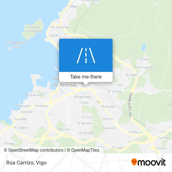Rúa Carrizo map