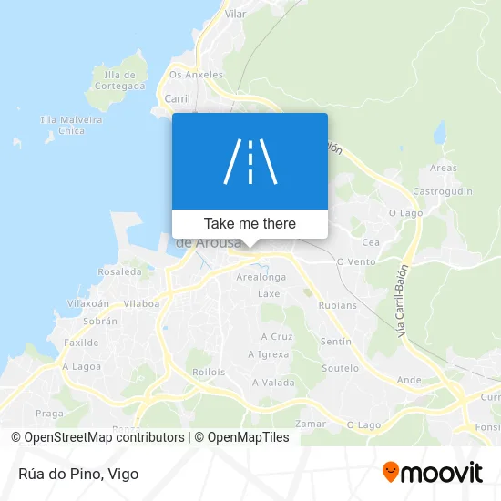 Rúa do Pino map