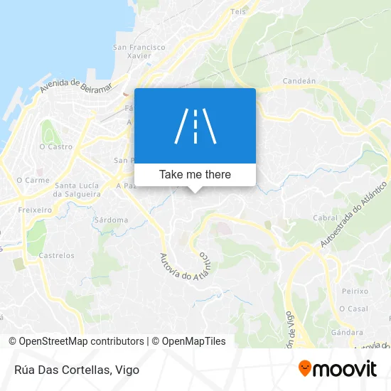 Rúa Das Cortellas map