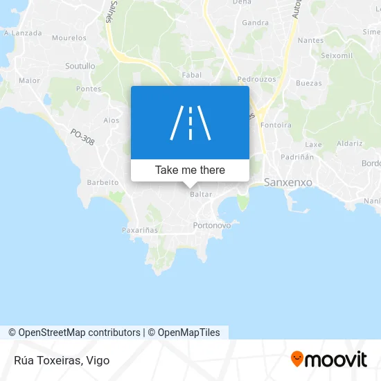 Rúa Toxeiras map