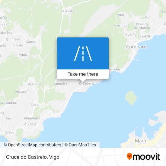 Cruce do Castrelo map