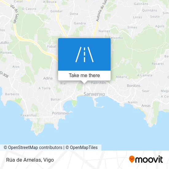 Rúa de Arnelas map