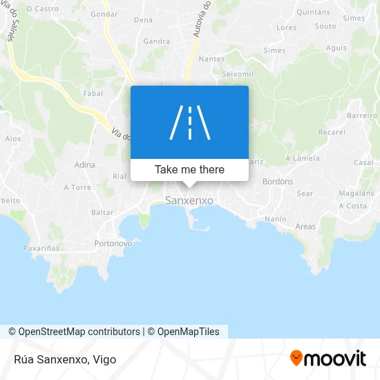 Rúa Sanxenxo map