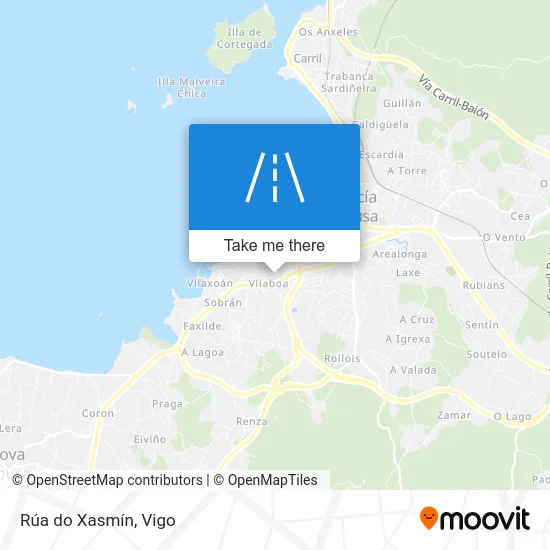 Rúa do Xasmín map