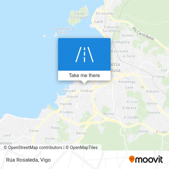 Rúa Rosaleda map