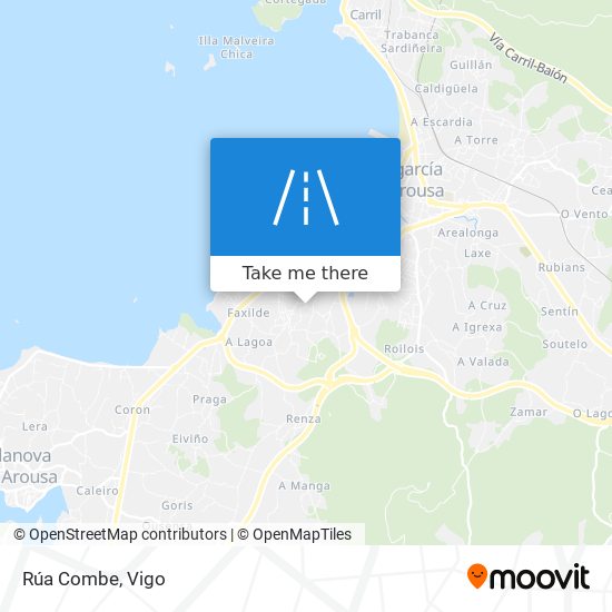 Rúa Combe map