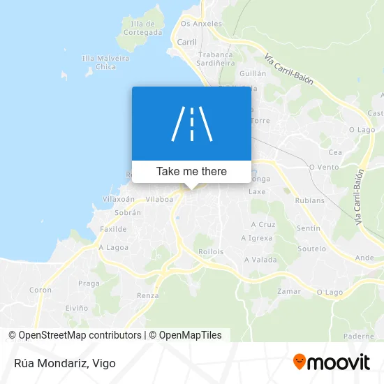 Rúa Mondariz map