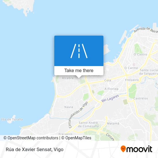 Rúa de Xavier Sensat map
