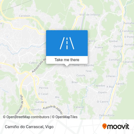 Camiño do Carrascal map