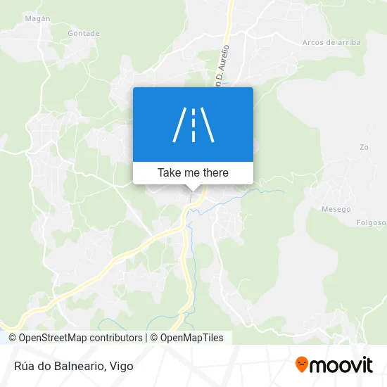 Rúa do Balneario map