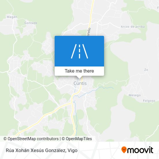 Rúa Xohán Xesús González map