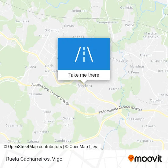 Ruela Cacharreiros map