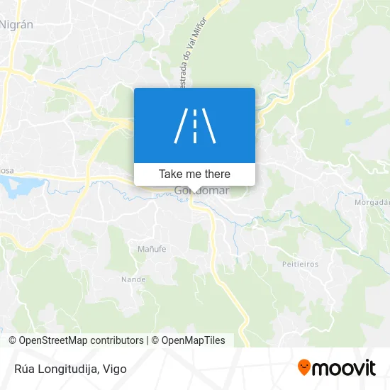 Rúa Longitudija map