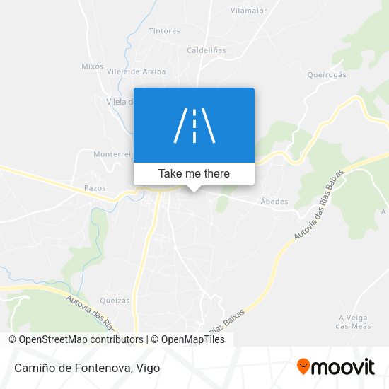 Camiño de Fontenova map
