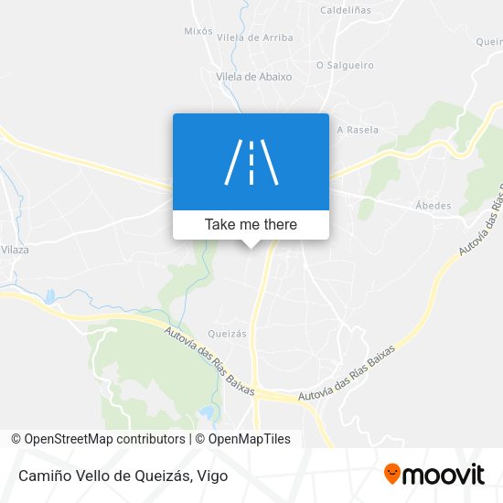 Camiño Vello de Queizás map