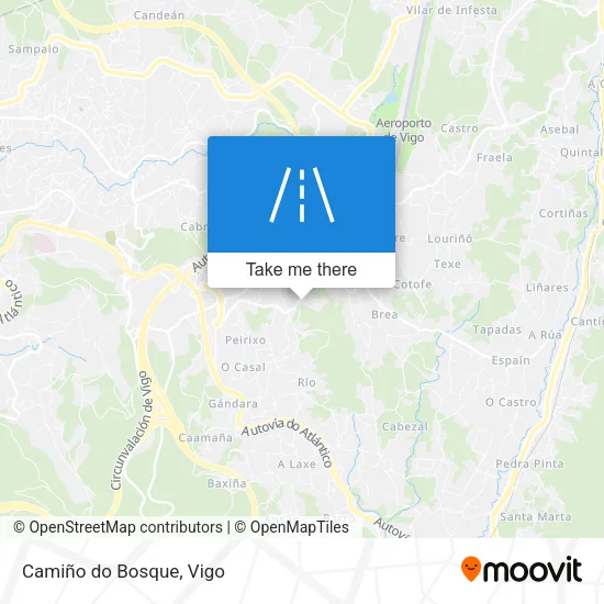 Camiño do Bosque map