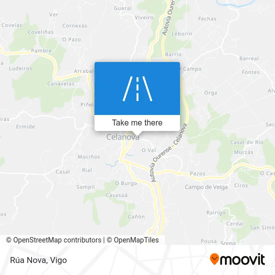 Rúa Nova map