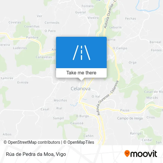 Rúa de Pedra da Moa map