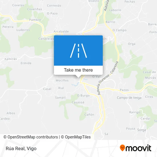 Rúa Real map