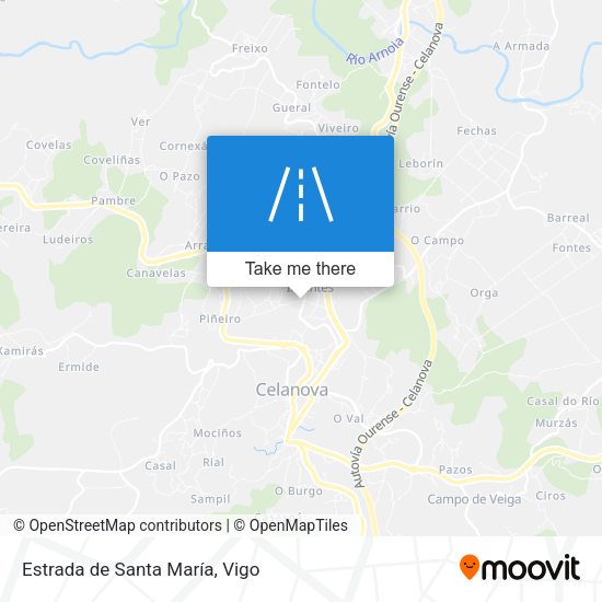 Estrada de Santa María map