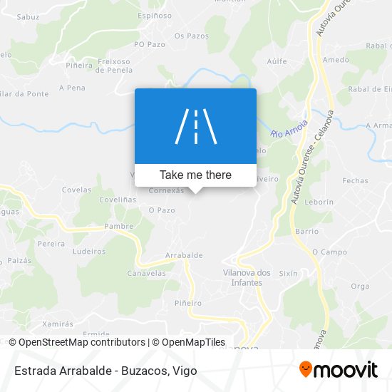mapa Estrada Arrabalde - Buzacos