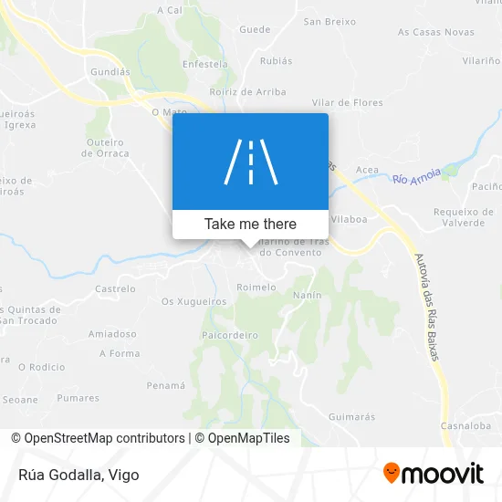 Rúa Godalla map