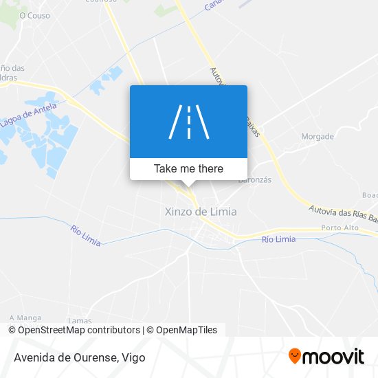 mapa Avenida de Ourense
