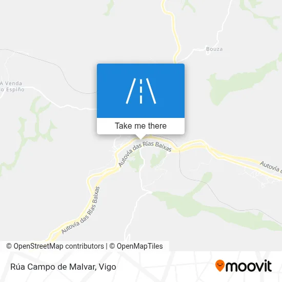 Rúa Campo de Malvar map