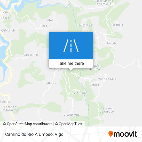 Camiño do Río A Umoso map