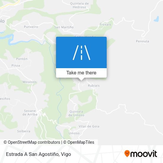 Estrada A San Agostiño map