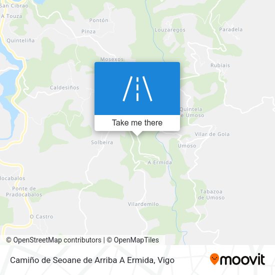 Camiño de Seoane de Arriba A Ermida map