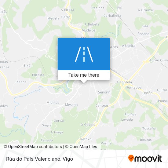 Rúa do País Valenciano map