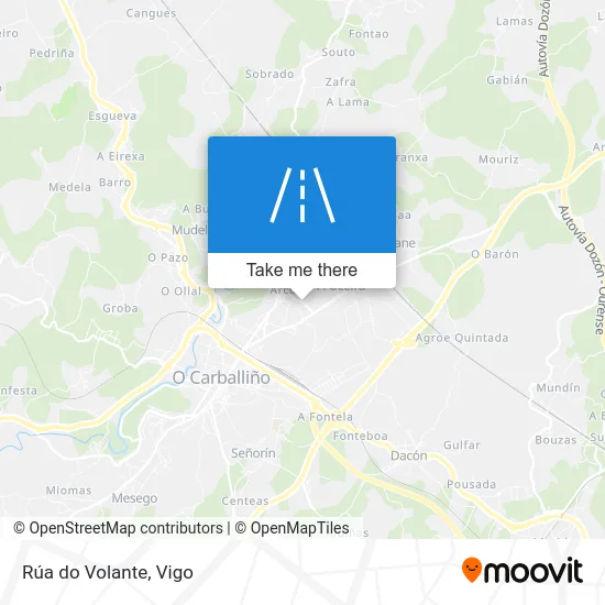 Rúa do Volante map