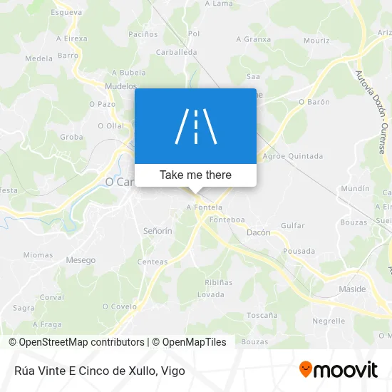 Rúa Vinte E Cinco de Xullo map