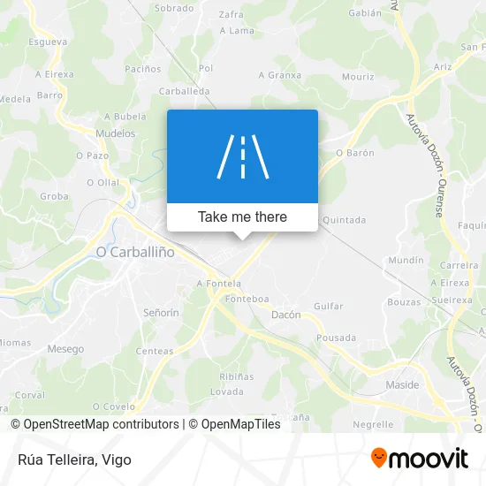 Rúa Telleira map
